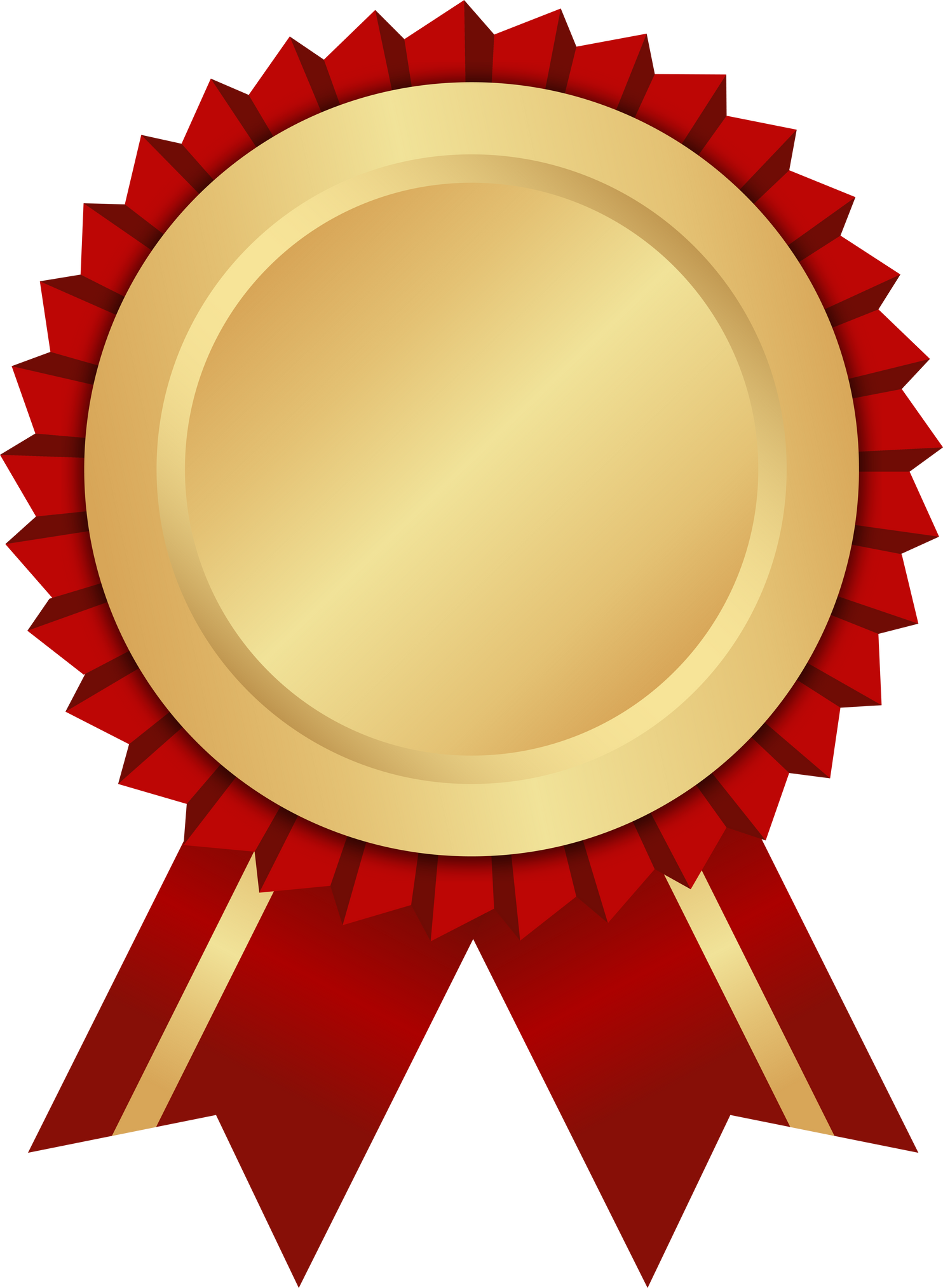 Gold Medal With Ribbon