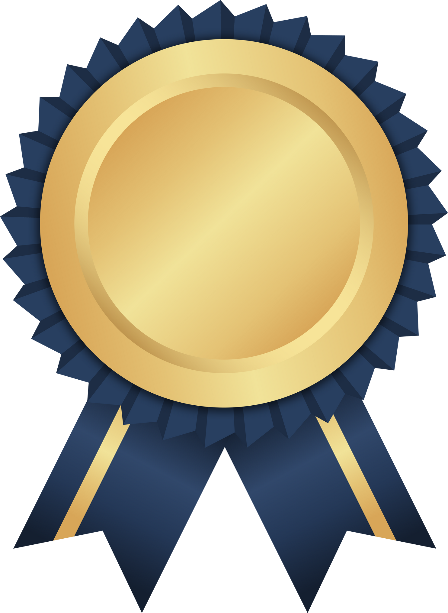 Gold Medal With Ribbon