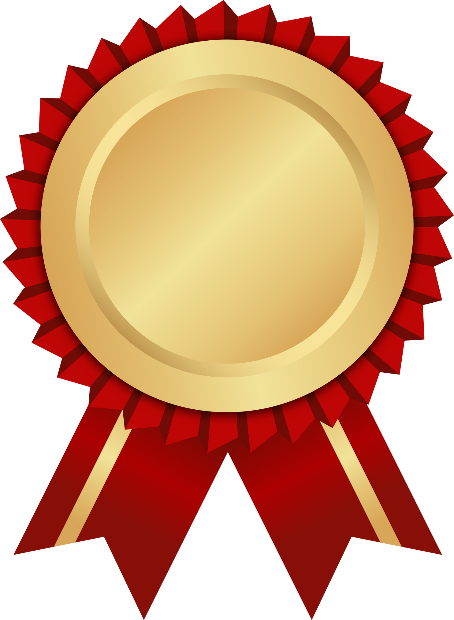 Gold Medal With Ribbon