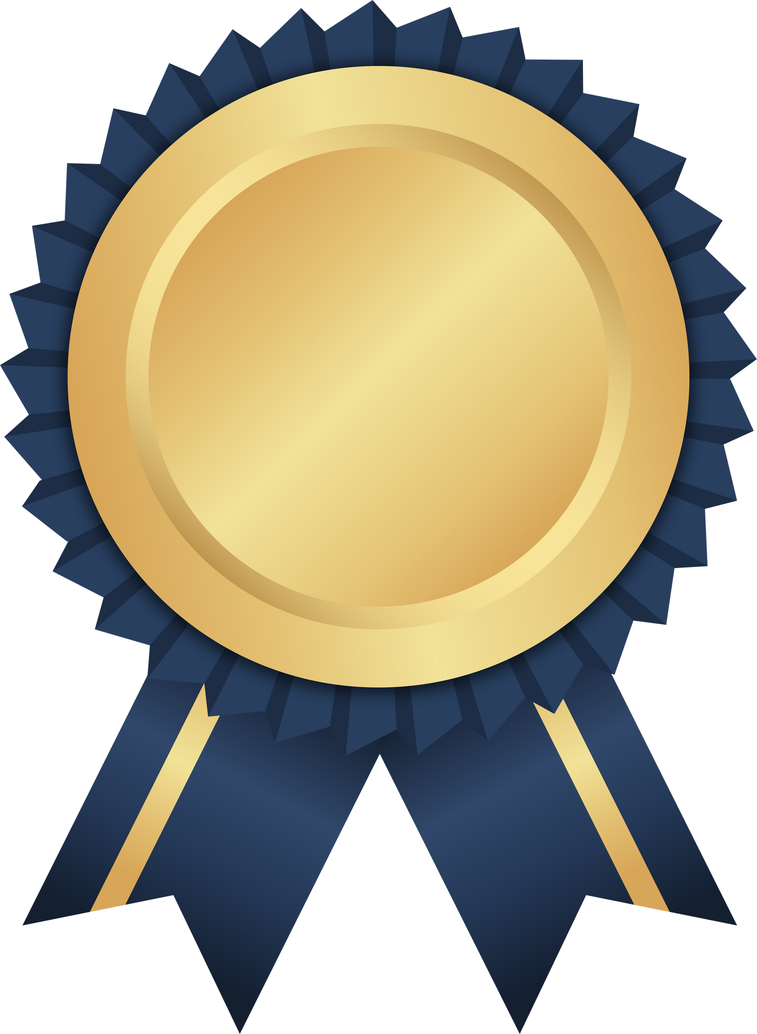 Gold Medal With Ribbon